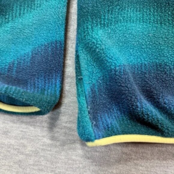 Patagonia Pullover Adult Small Teal Blue Synchilla Fleece Snap-T Retro VTG - Picture 3 of 9